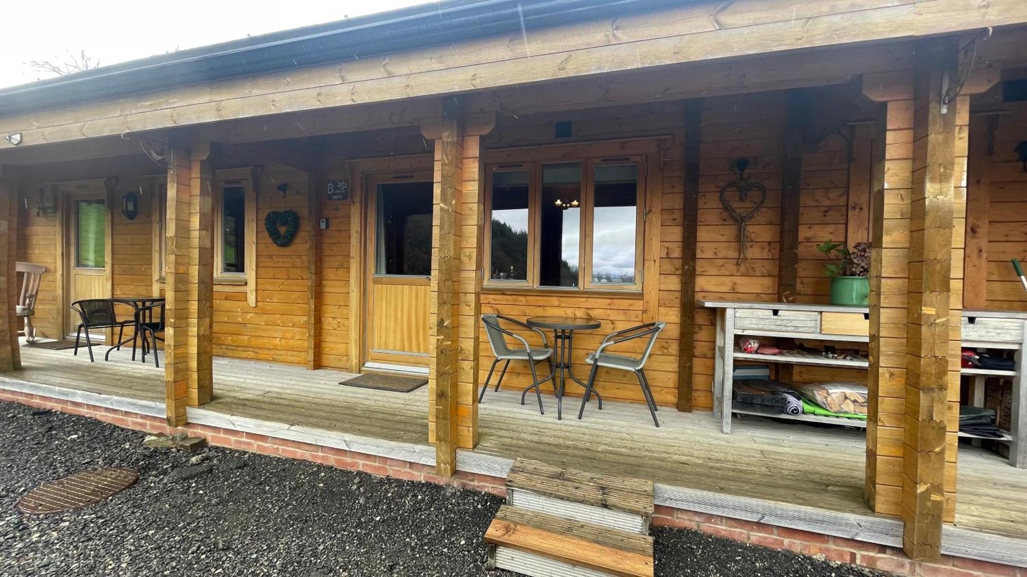 Blossom Cabin - Little Log Cabin In Wales Newtown  Exteriör bild