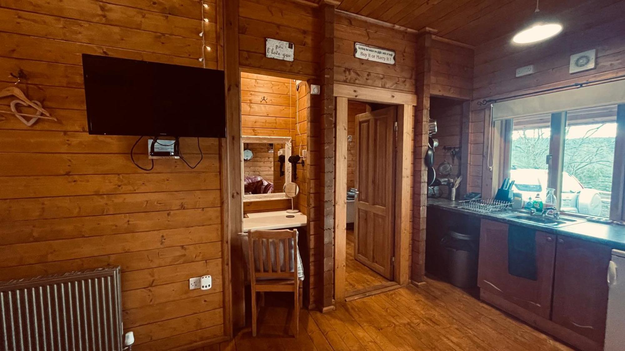 Blossom Cabin - Little Log Cabin In Wales Newtown  Exteriör bild